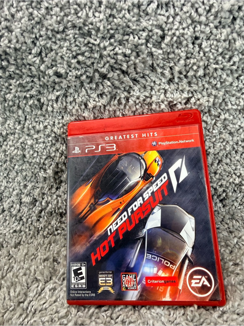 Need for Speed: Hot Pursuit (PS3) - Red Case